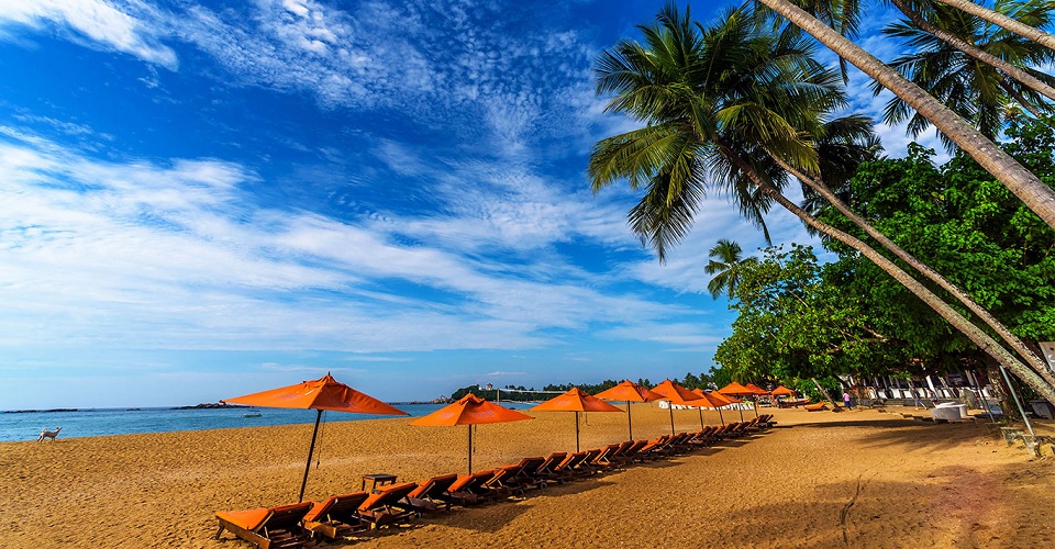 Unawatuna Beach In Sri Lanka