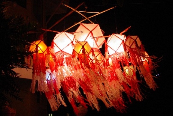 Vesak lanterns in Sri Lanka