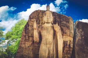 Avukana Buddha Statue in Sri Lanka