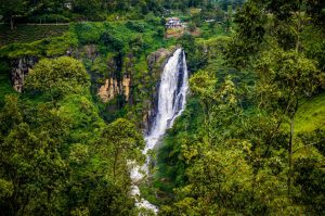 Devon Falls in Talawakele, Sri Lanka