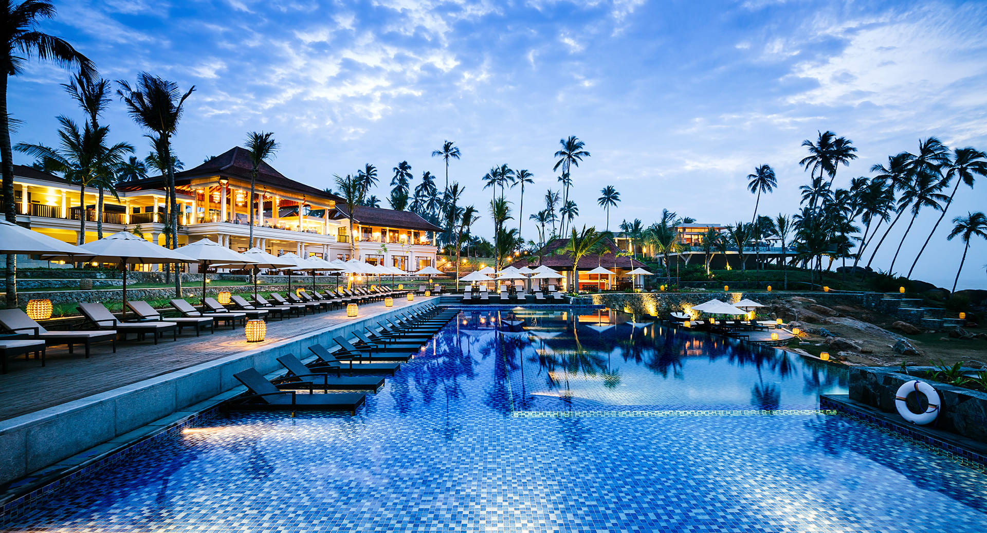 Evening Pool View at Anantara Peace Haven