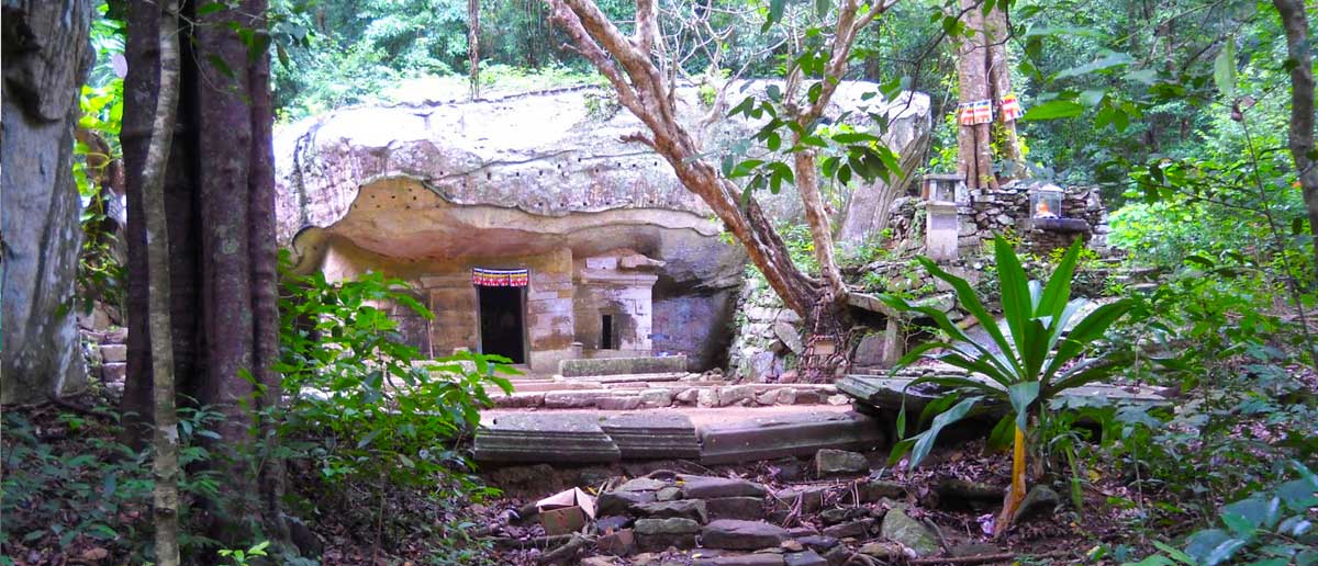 The Arankele Monastery in Sri Lanka