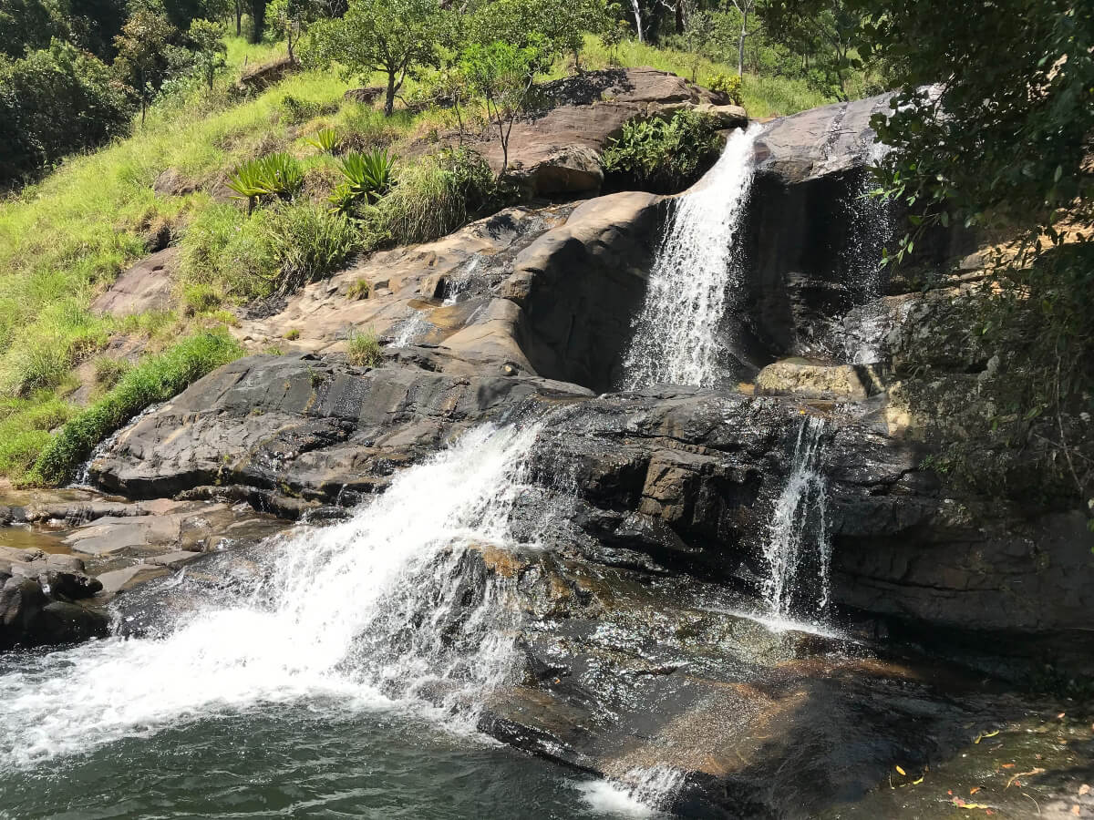 Diyaluma Falls in Sri Lanka