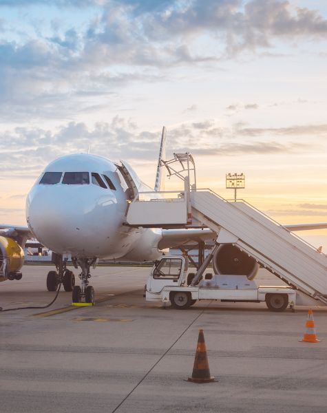 air plane at air port