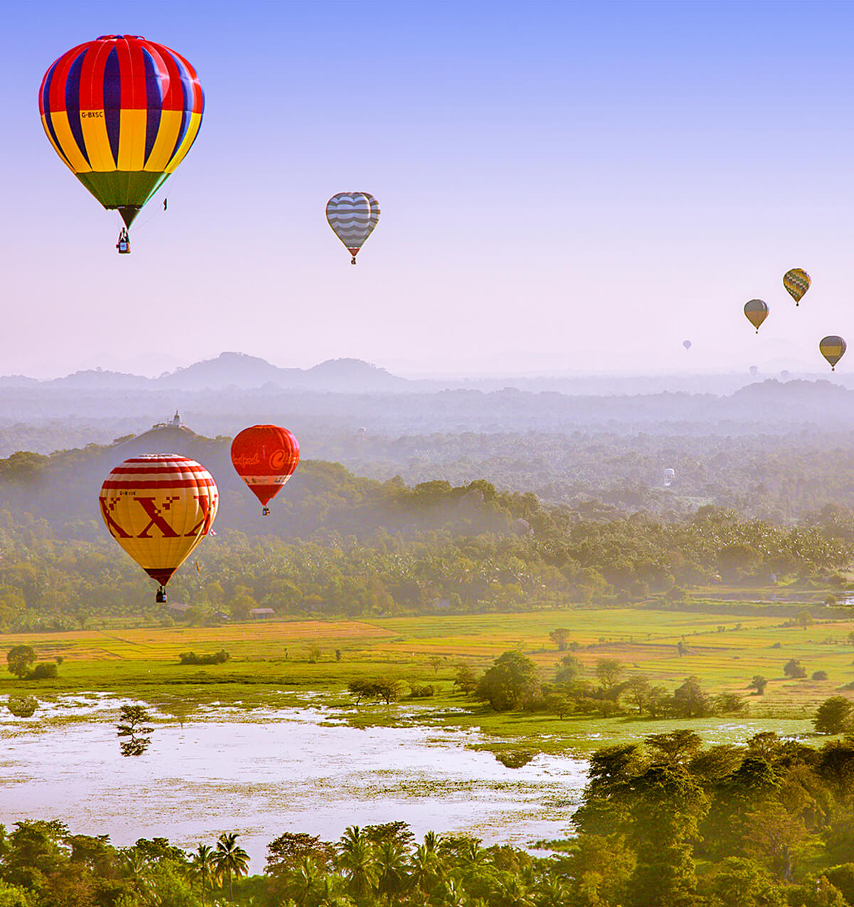 Balloons Over Sigiriya