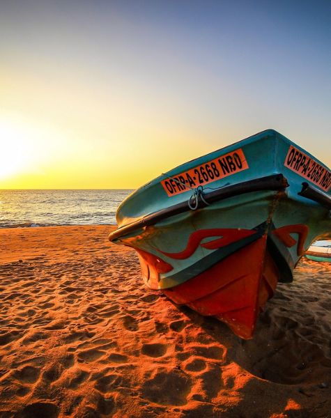 Negombo beach in Sri lanka