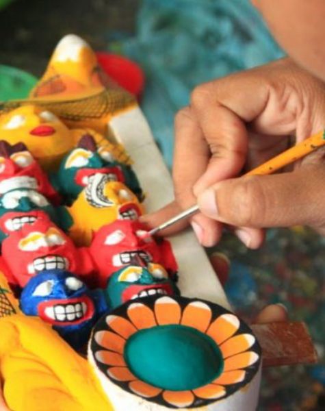 Traditional mask making in Sri lanka