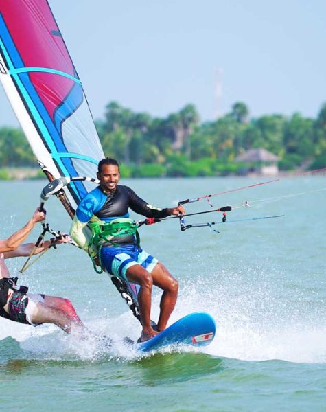 Wind surfing in Sri lanka