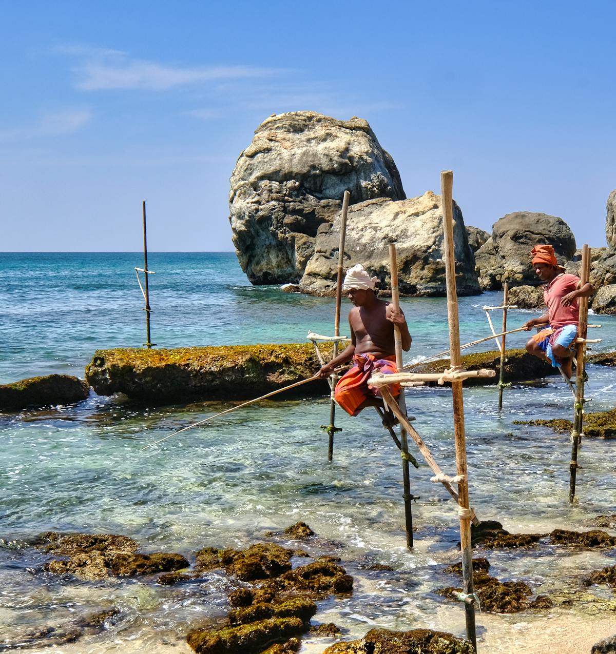 Fishermans in Weligama