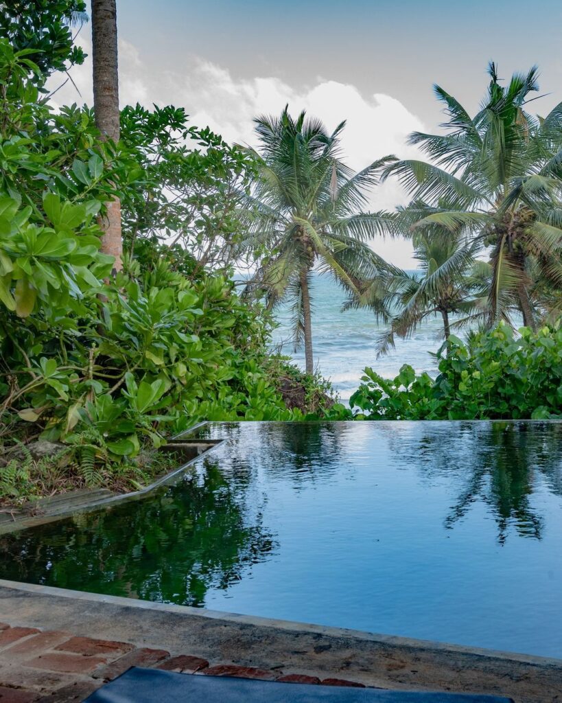 an infinity pool with undisturbed ocean views