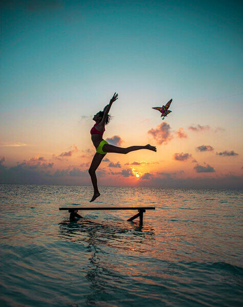 Dance in beach