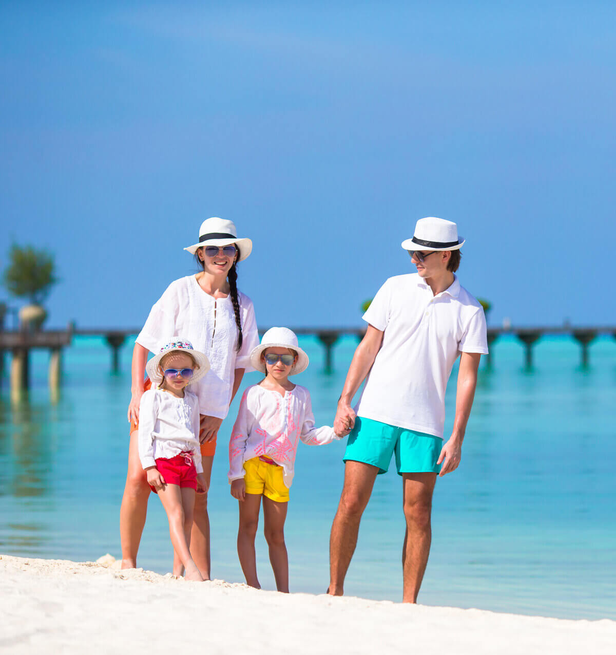 Family on Maldives Beach