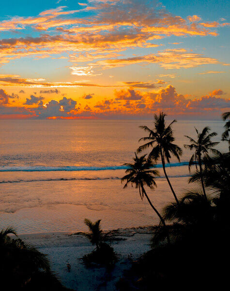 Sunset in maldives