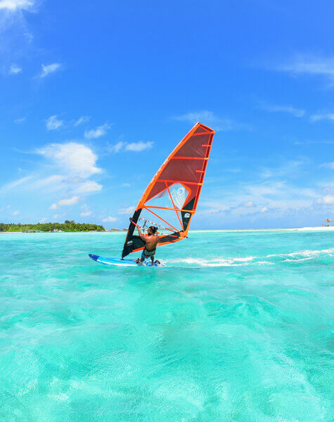 Surfing in Maldives